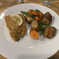 Salmon instead of Swiss chard,