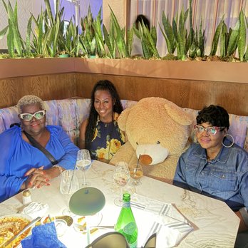 The Charlotte American Bistro - The birthday girl in blue, the teddy bear is the theme make sure to take plenty pictures with it - Bars Near Me - Dallas, Texas