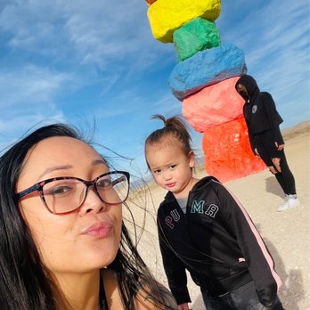 Seven Magic Mountains - 0fux ;) - Public Art Near Me - Las Vegas, Nevada