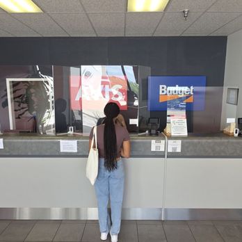 Budget - Customer counter at Budget. - Truck Rental Near Me - Clermont, Florida