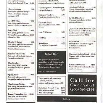 Crossroad Inn - menu page 2 - Diners Near Me - Columbia City, Indiana Crossroad Inn - menu page 2 - Diners Near Me - Columbia City, Indiana