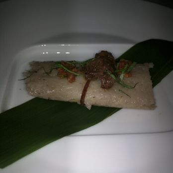 Spago - Pastele heritage pork, taro, spiced tomato chutney - New American Near Me - Beverly Hills, California Spago - Pastele heritage pork, taro, spiced tomato chutney - New American Near Me - Beverly Hills, California