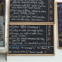 Les Vilains Garçons - Menu du vilain camion