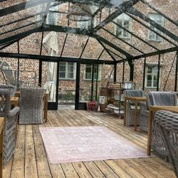 Bäckaskogs Slott - ... Wintergarten des Restaurants ...
