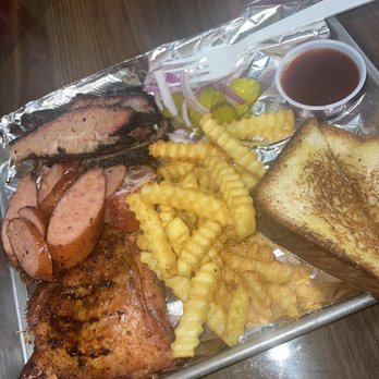 Smoke'N Ash BBQ - Three 3 Meat Special - Barbeque Near Me - Arlington, Texas Smoke'N Ash BBQ - Three 3 Meat Special - Barbeque Near Me - Arlington, Texas