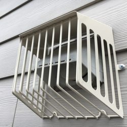 Dryer Tech - The Defender is a great code compliant option for dryer vents that exit up high where birds like to build nests.