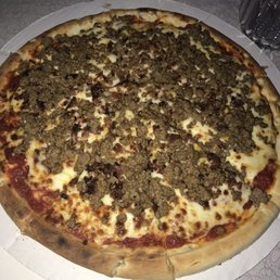 The cheeseburger pizza is the best bowling alley food I've ever had. The cheeseburger pizza is the best bowling alley food I've ever had.