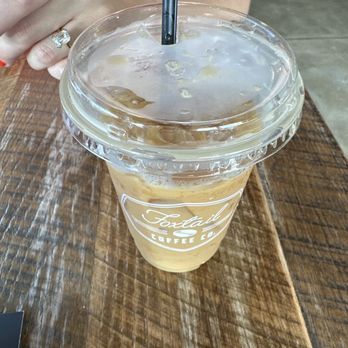 Foxtail Coffee - Iced coffee with almond milk and coconut syrup - Coffee & Tea Near Me - Jacksonville Beach, Florida