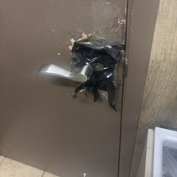 Taco Shack - Bathroom door at Taco Shack, nasty! - Mexican Near Me - Redlands, California Taco Shack - Bathroom door at Taco Shack, nasty! - Mexican Near Me - Redlands, California