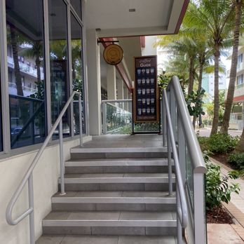 El Aleph Coffee Haus - the stairs leading to the coffee shop - Coffee & Tea Near Me - Hollywood, Florida