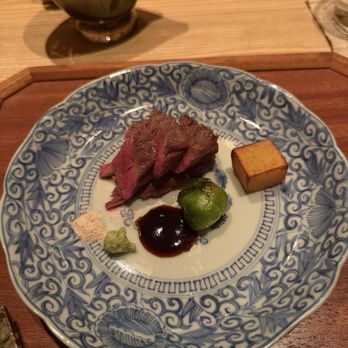 Hirohisa - Wagyu, brussel sprout, sweet potato - Japanese Near Me - New York, New York Hirohisa - Wagyu, brussel sprout, sweet potato - Japanese Near Me - New York, New York