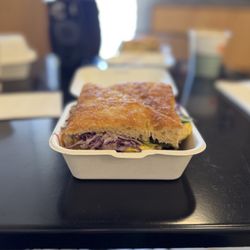 Chef Special Eggplant Sandwich with an Egg