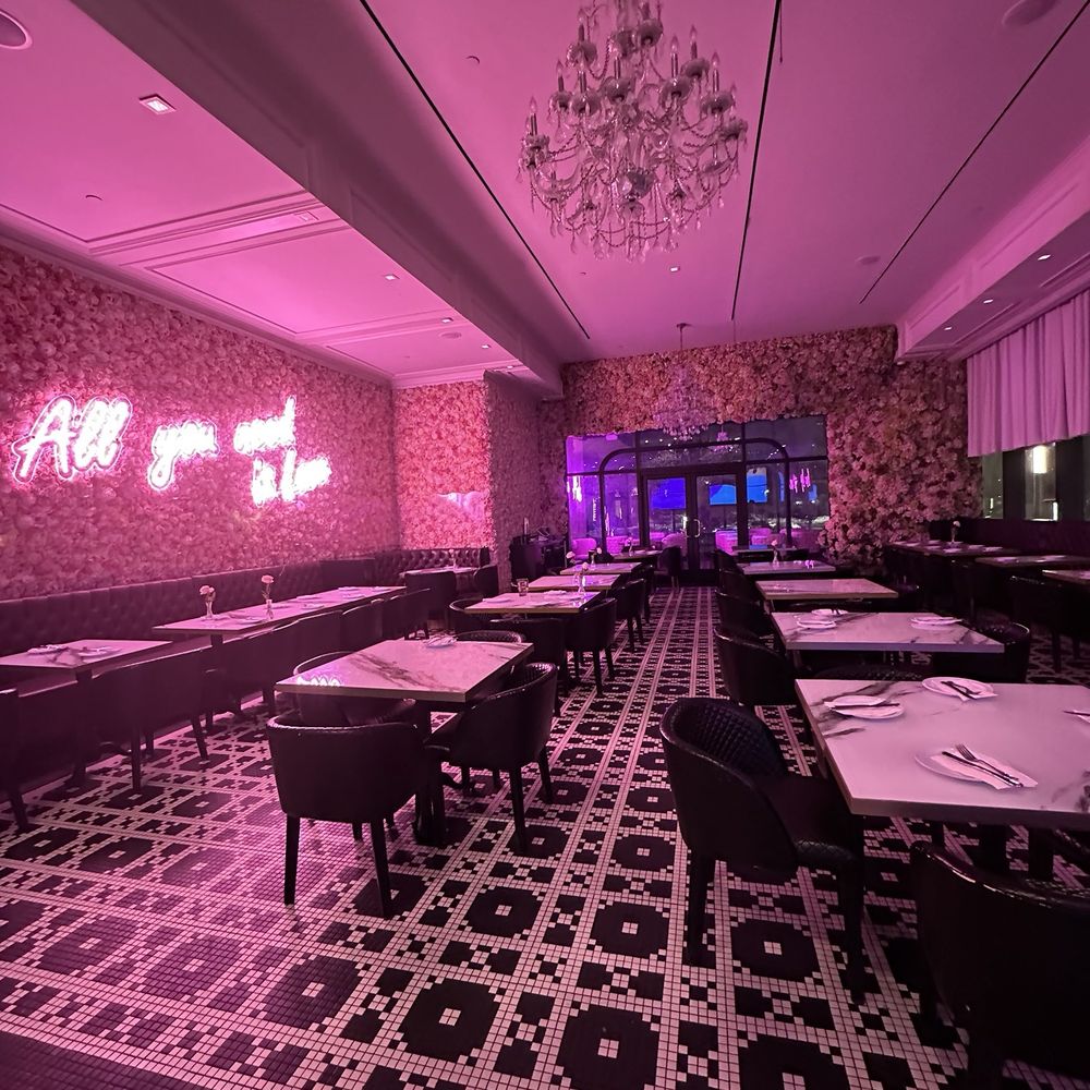 Sugar Factory - Queens - Table & Private Dining Casual table seating plus an extended area for private experiences - Desserts Near Me - Jamaica, New York