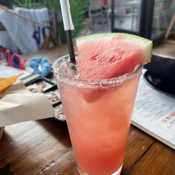 Cal Mex Cantina - Refreshing watermelon margarita. - Gastropubs Near Me - Redondo Beach, California