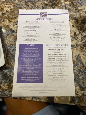 Menu photo 7 34° North Restaurant + Bar Beaufort, NC Menu photo 7 34° North Restaurant + Bar Beaufort, NC