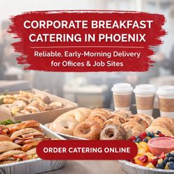 Big City Bagels - Corporate breakfast & lunch catering in Phoenix with 5AM delivery. Easy online ordering:  https://bigcitybagels.net/