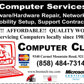 BrenTech - Advertisement for Computer Clinic - IT Services & Computer Repair Near Me - San Diego, California