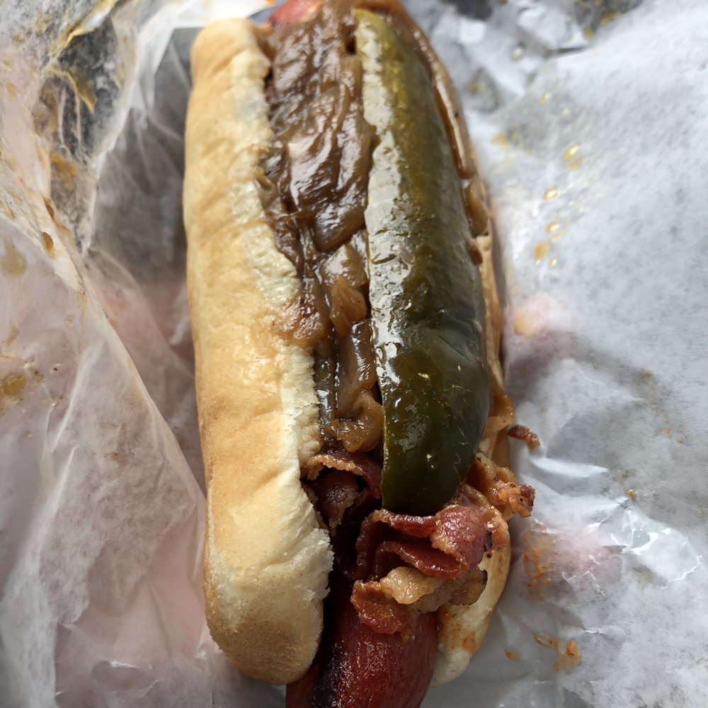 Devil Dawgs - Lakeview - The Sig Ep Dawg - bacon and grilled onions - Hot Dogs Near Me - Chicago, Illinois