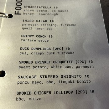 Shiso - HH food menu - Cocktail Bars Near Me - Miami, Florida Shiso - HH food menu - Cocktail Bars Near Me - Miami, Florida
