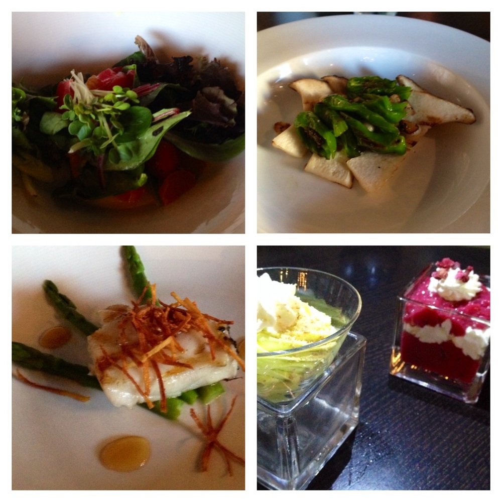 Tadashi - ARW TL: tuna ceviche. TR: roasted mushrooms & shishitos. BL: Chilean seabass. BR: green tea cheesecake & pomegranate parfait - Sushi Bars Near Me - Bee Cave, Texas Tadashi - ARW TL: tuna ceviche. TR: roasted mushrooms & shishitos. BL: Chilean seabass. BR: green tea cheesecake & pomegranate parfait - Sushi Bars Near Me - Bee Cave, Texas