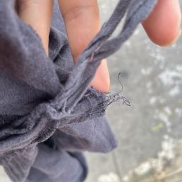Torn duvet