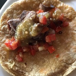 Cow tongue taco