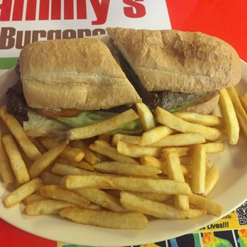 Sammy's Burger - Ribeye sandwich with hot and crispy fries - Burgers Near Me - Goodyear, Arizona Sammy's Burger - Ribeye sandwich with hot and crispy fries - Burgers Near Me - Goodyear, Arizona