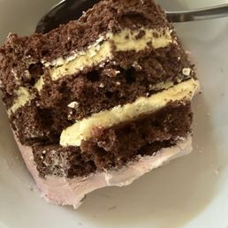 Pink fong cake inside