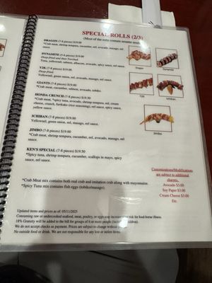 Menu photo 4 Honda Sushi Pleasant Hill, CA Menu photo 4 Honda Sushi Pleasant Hill, CA