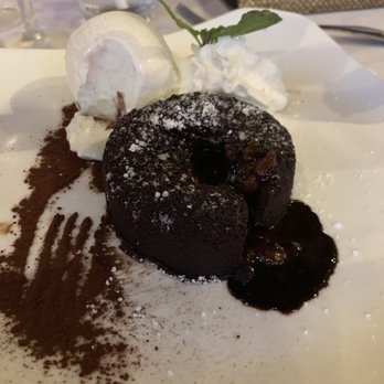 Hukilau Lanai - Warm chocolate with vanilla ice cream. Really good! Takes 20min to prepare. - Seafood Near Me - Kapaa, Hawaii Hukilau Lanai - Warm chocolate with vanilla ice cream. Really good! Takes 20min to prepare. - Seafood Near Me - Kapaa, Hawaii
