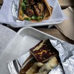 Lev Kitchen - Chicken and cheese malawach