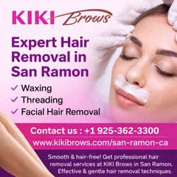 Kiki Brows - Smooth, flawless skin with expert hair removal in San Ramon. Waxing, threading & facial hair removal by trusted professionals.