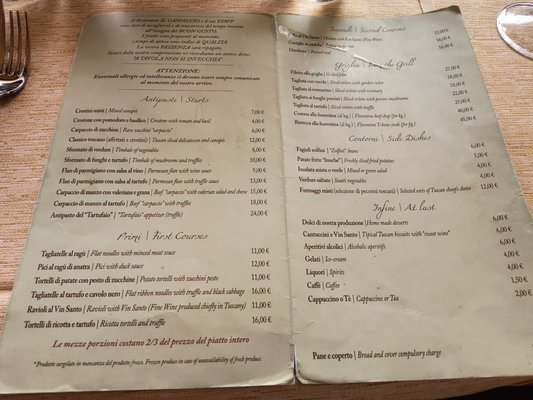 Menu photo 1 Il Canniccio Reggello, FI