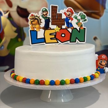 Caesar's Pastry - a cake decorated with mario and luigi - Bakeries Near Me - Los Angeles, California