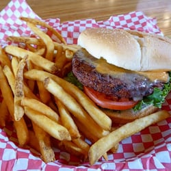 Bridgeside - Bridgeside's Housemade Veggie Burger with Fries...