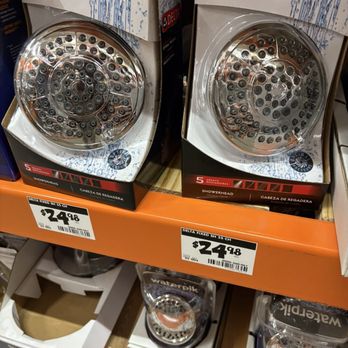 The Home Depot - Shower heads section at Home Depot -- Sunday, 20 July 2025 - Hardware Stores Near Me - Cleveland, Ohio The Home Depot - Shower heads section at Home Depot -- Sunday, 20 July 2025 - Hardware Stores Near Me - Cleveland, Ohio