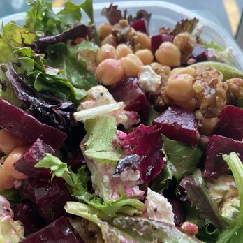 Pete's Trattoria - Beet salad with walnuts and our added garbanzo beans. - Pizza Near Me - Watertown, New York Pete's Trattoria - Beet salad with walnuts and our added garbanzo beans. - Pizza Near Me - Watertown, New York