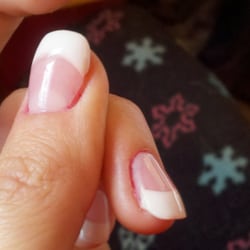 Uneven side of acrylic nails