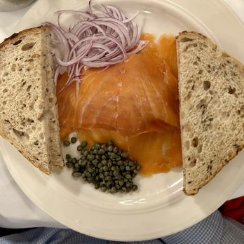 Sardi's - Fruitwood Smoked Salmon - American Near Me - New York, New York Sardi's - Fruitwood Smoked Salmon - American Near Me - New York, New York