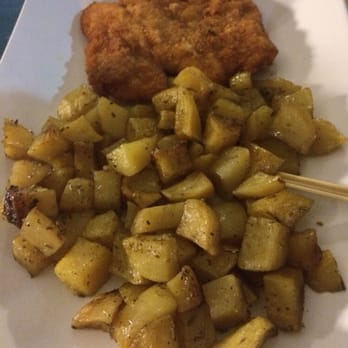 Shuluq - The fire roasted rosemary potatoes on the kids meal chicken cutlet plate were simply amazing. - Bistros Near Me - Marina, RG