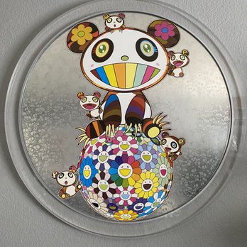 Gregory Frame Shoppe - Tondo Prism Frame by John & Jeanna, Rabbit design by John perfectly accentuates this Murakami Print - Framing Near Me - Pleasanton, California