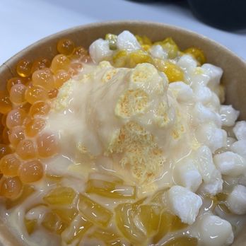 Taichi Bubble Tea - Mango shaved ice with mochi, fresh diced mango & boba. - Poke Near Me - Sacramento, California Taichi Bubble Tea - Mango shaved ice with mochi, fresh diced mango & boba. - Poke Near Me - Sacramento, California