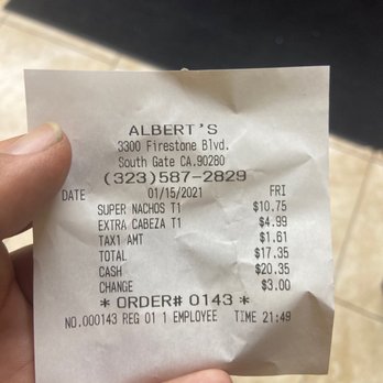 Albert's Mexican Food - Surcharge - Mexican Near Me - South Gate, California Albert's Mexican Food - Surcharge - Mexican Near Me - South Gate, California