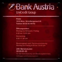Bank Austria Banques Et Organismes De Credit Schottengasse 11