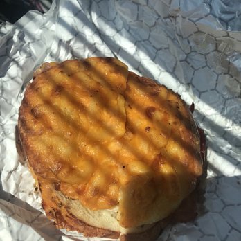 Einstein Bros. Bagels - Mac and cheese bagel with bacon egg and more cheese! - Bagels Near Me - Troy, Michigan Einstein Bros. Bagels - Mac and cheese bagel with bacon egg and more cheese! - Bagels Near Me - Troy, Michigan