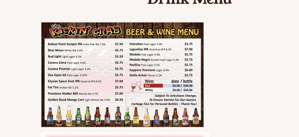 Menu photo 2 The Kickin' Crab Buena Park, CA