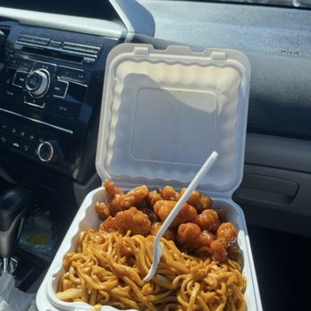 China Wok - Honey lemon chicken with noodles. - Chinese Near Me - Annapolis, Maryland
