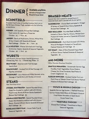Menu photo 4 Mountain Brauhaus Gardiner, NY Menu photo 4 Mountain Brauhaus Gardiner, NY