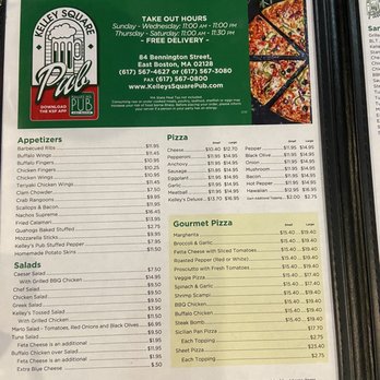 Kelley Square Pub - Menu - Pubs Near Me - East Boston, Massachusetts