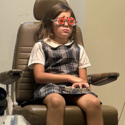 WesternU Health Eye Care Insitutue - My daughter getting a very thorough eye exam.